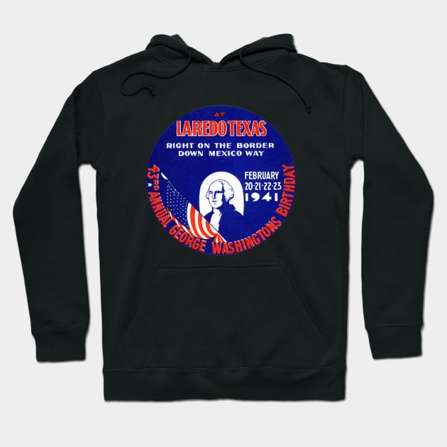 1942 Laredo Texas Hoodie by historicimage